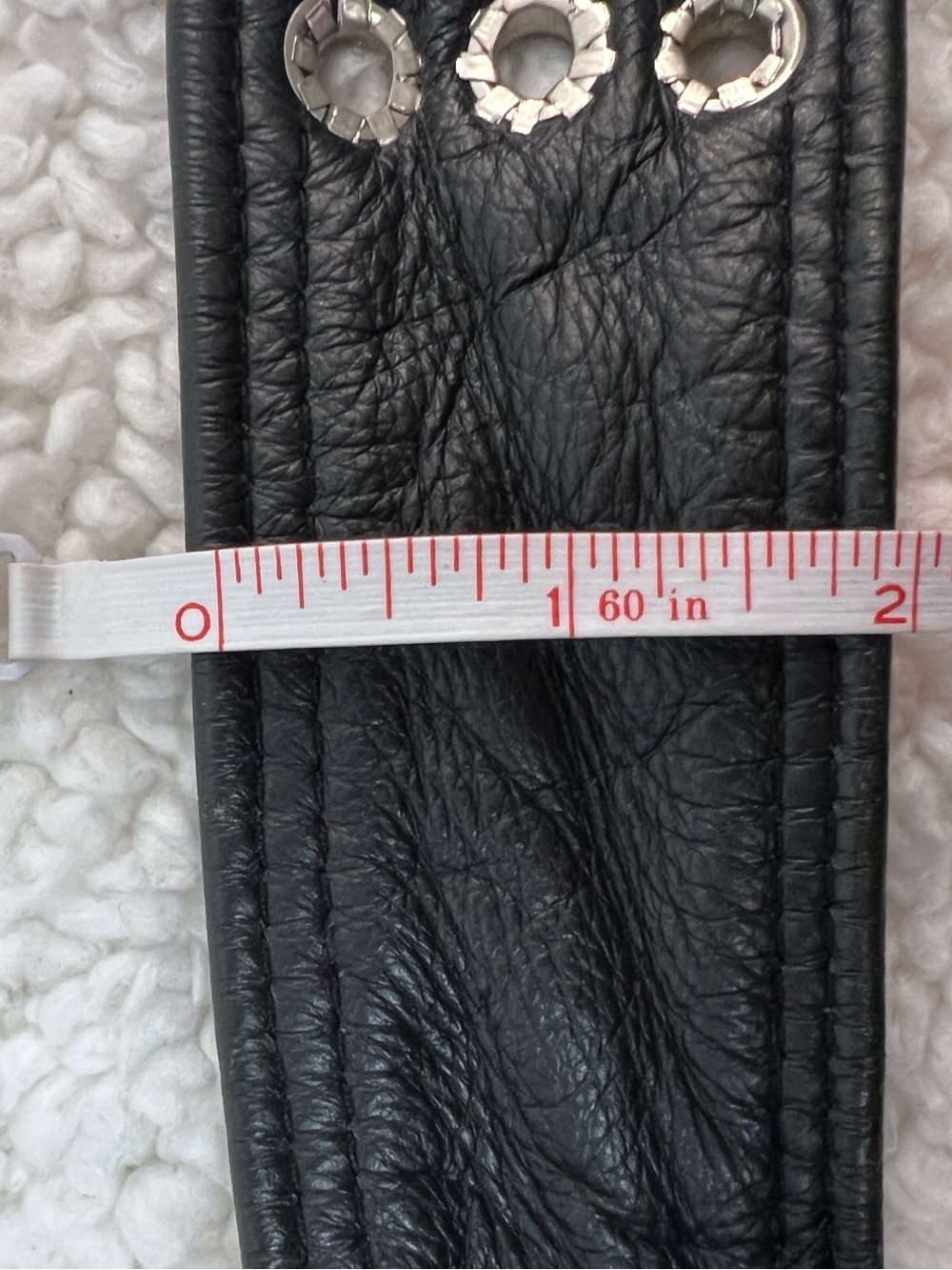 USA Bikers Dream Leather, Lined Chaps with Adjustable Buckle Waist Unisex Size L - Picture 10 of 12